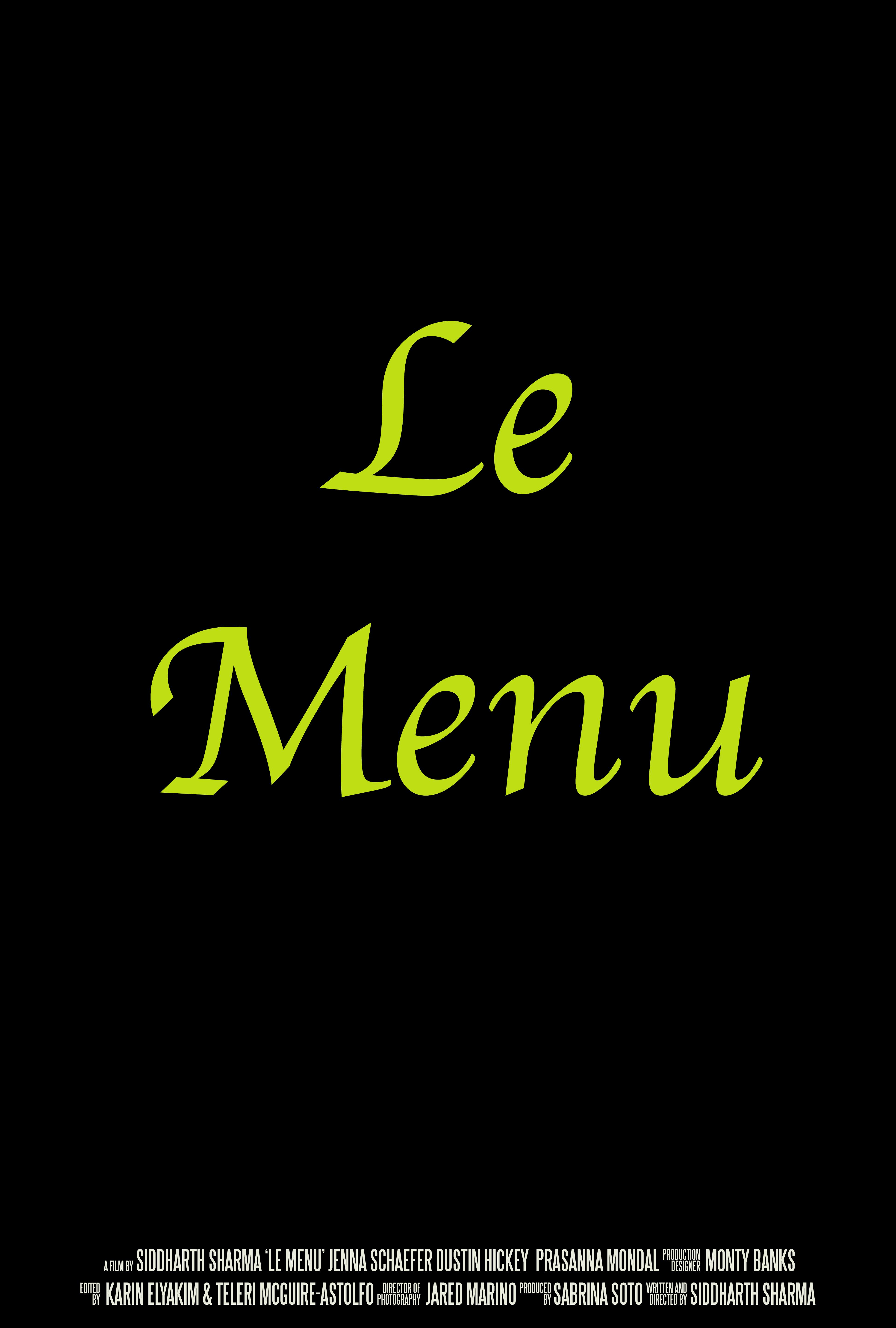 Le Menu